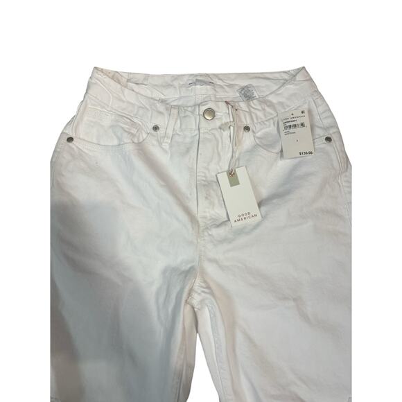 NWT Good American Good '90s Distressed White
Jeans Size 2/26 - Picture 3 of 7